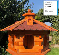 DARLUX Vogel Futter Haus XL Futterstelle Sechseck aus...
