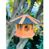 DARLUX Sechseck Vogel Futter Haus  Futterstelle Vogelhaus...