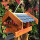 DARLUX Rechteckiges Vogel Futter Haus zum Hängen Holz Vogelhaus Braun/Schwarz