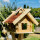 Rechteckiges Vogel Futter Haus Futterstelle aus Holz Vogelhaus Natur/Braun