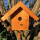 DARLUX Garten Holz Nistkasten Nisthaus Brutstätte für kleine Singvögel Braun/ Rot Wetterfest