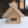 Rechteckiges Vogel Futter Haus Futterstelle Vogelhaus aus Holz Natur