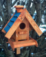DARLUX Rechteckiges Vogelhaus Vogel Futter Haus...