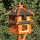 DARLUX Vogelvilla XL Futterstelle Doppelstock Vogelhaus + Ständer Braun/ Schwarz Garten Vogelfutterhaus Wetterfest