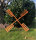 2 x DARLUX Ersatz Flügel XL für Garten-Windmühle Windmühlenflügel Holz Braun 90 cm
