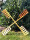 2 x DARLUX Ersatz Flügel XL für Garten-Windmühle Windmühlenflügel Holz Braun 90 cm