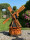 DARLUX Sechseck Garten-Windmühle aus Holz kugelgelagert Braun/Schwarz Höhe 120cm