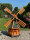 DARLUX Sechseck Garten-Windmühle aus Holz kugelgelagert Braun/Grün Höhe 120 cm