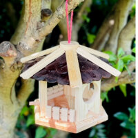 DARLUX Sechseck Vogel Futter Haus  Vogelhaus Hängend...