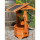 DARLUX Garten-Deko-Achteck-Brunnen aus Holz Braun/ Schwarz Höhe 84 cm Wetterfest
