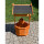 DARLUX Garten-Deko-Achteck-Brunnen aus Holz Braun/ Schwarz Höhe 84 cm Wetterfest