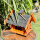 DARLUX Rechteckiges Vogelhaus L Vogel Futterstelle Haus aus Holz Braun/Schwarz