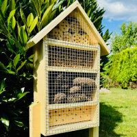 DARLUX Garten Holz Insektenhotel L Wildbienen-Nisthilfe...
