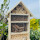 DARLUX Garten Holz Insektenhotel L Wildbienen-Nisthilfe Insektenhaus Naturbelassen Wetterfest Artgerecht Freistehend
