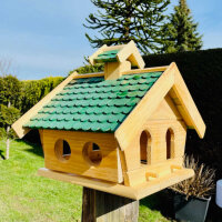 DARLUX Rechteckiges Vogel Futter Haus L Futterstelle...