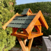 DARLUX Rechteckiges Vogel Futter Haus L Futterstelle Holz...