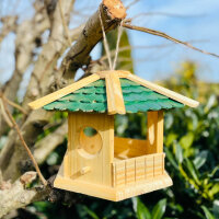 DARLUX Sechseck Holz Vogel Futter Haus XL Futterstelle...