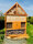 DARLUX Garten Holz Insektenhotel XL Wildbienen-Nisthilfe Insektenhaus Braun Artgerecht Freistehend