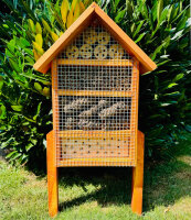 DARLUX Garten Holz Insektenhotel L Wildbienen-Nisthilfe...