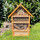 DARLUX Garten Holz Insektenhotel L Wildbienen-Nisthilfe Insektenhaus Braun Artgerecht Freistehend oder Hängend