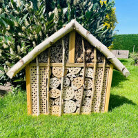 DARLUX Garten Holz Insektenhotel XXL Wildbienen-Nisthilfe...