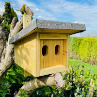DARLUX Garten Natur Holz Nistkasten mit Marderschutz...