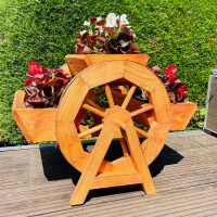 DARLUX Garten/ Balkon Holz Blumentreppe Blumenrad 3er...