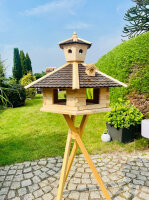 Vogel Futter Haus XXL Sechseck Futterstelle Vogelhaus+...