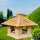 DARLUX Vogel Futter Haus XL Sechseck Holz Vogelhaus Futterspender Natur/ Natur Vogelfutterhaus Wetterfest