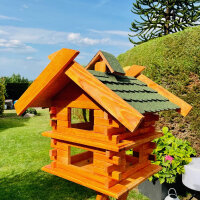 DARLUX Rechteckige Vogelvilla XL Doppelstock Vogelhaus...