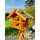 DARLUX Rechteckige Vogelvilla XL Doppelstock Vogelhaus + Ständer Holz Braun/ Grün Garten Vogelfutterhaus Wetterfest