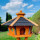 DARLUX Vogel Futter Haus XL Sechseck Holz Vogelhaus Futterstelle Braun/ Schwarz Garten Vogelfutterhaus Wetterfest