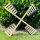 2 x DARLUX Ersatz Flügel XL für Garten-Windmühle Windmühlenflügel Holz Natur 85 cm