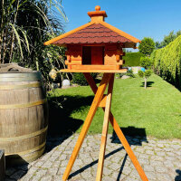 DARLUX Rechteckiges Vogelfutterhaus XL Futterstelle...