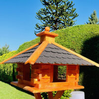 DARLUX Rechteckiges Vogel Futter Haus XL Futterstelle...