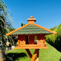 DARLUX Rechteckiges Vogel Futter Haus XL Futterstelle...