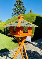 DARLUX Rechteckiges Vogelfutterhaus XL Futterstelle...