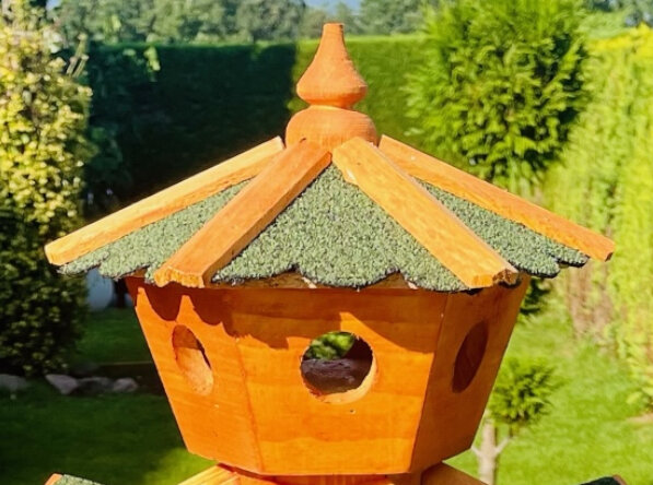 DARLUX Kopf Braun/ Grün passend für den Schornstein DARLUX Vogelvilla XL und Vogelhaus XL