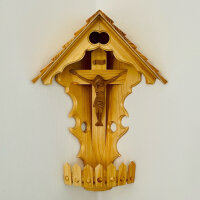 DARLUX Herrgottswinkel Wand-Eck-Kruzifix-Ikone Holz Kreuz...