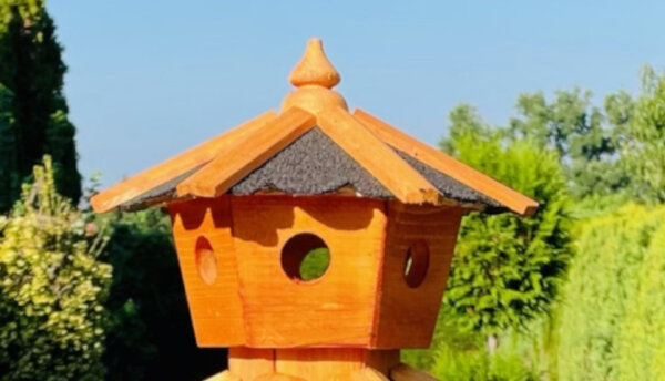 DARLUX Kopf Braun/ Schwarz passend für den Schornstein DARLUX Vogelvilla XL und Vogelhaus XL