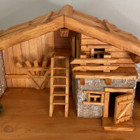 DARLUX Weihnachts- Holz Krippe Dekoration Handgefertigt...