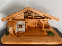 DARLUX Weihnachts- Holz Krippe Dekoration Handgefertigt...