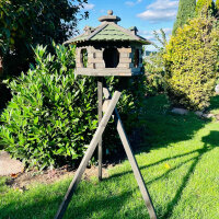DARLUX Vogelfutterhaus XL Sechseck Vogelhaus +...
