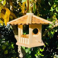 DARLUX Sechseck Holz Vogel Futter Haus L Futterstelle...