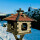 DARLUX Vogelfutterhaus XL Sechseck Holz Vogelhaus Futterstelle Braun/ Rot Garten Vogelfutterhaus Wetterfest