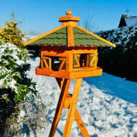DARLUX Vogelfutterhaus XL Sechseck Vogelhaus +...