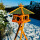 DARLUX Vogelfutterhaus XL Sechseck Vogelhaus + Ständer Futterstelle Braun/ Grün Garten Vogelfutterhaus Wetterfest