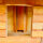 DARLUX Wand Vogelfutterhaus XL Vogelhaus Holz Futterstelle Hängend Braun, Rot Vogelfutterhaus Wetterfest