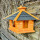 DARLUX Wand Vogelfutterhaus XL Vogelhaus Holz Futterstelle Hängend Braun,Schwarz Vogelfutterhaus Wetterfest