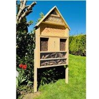 DARLUX Garten Holz Insektenhotel XXL Wildbienen-Nisthilfe...